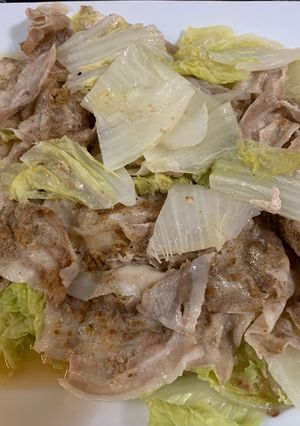 白菜と豚バラのニンニク蒸し-レシピのメイン写真