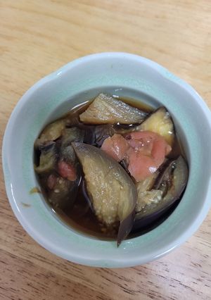 梅干しとめんつゆの茄子の煮浸し-レシピのメイン写真