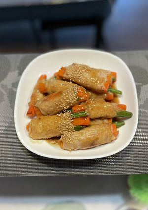 にんじんとインゲンの豚巻き-レシピのメイン写真