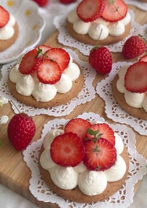 市販のビスケットでのっけタルト♡-レシピのメイン写真