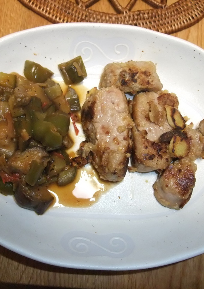 豚ヒレ肉の粒マスタードソテーと煮込み野菜-レシピのメイン写真