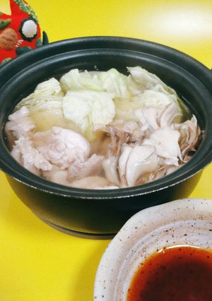 キャベツと鶏肉の水炊き-レシピのメイン写真