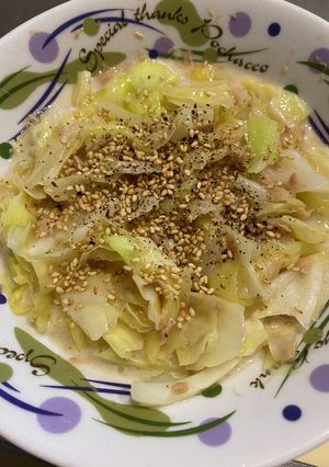 ツナ缶でキャベツのオイル蒸し-レシピのメイン写真