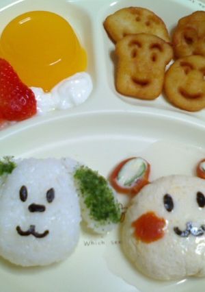 わんわん＆うーたんのキャラプレート-レシピのメイン写真