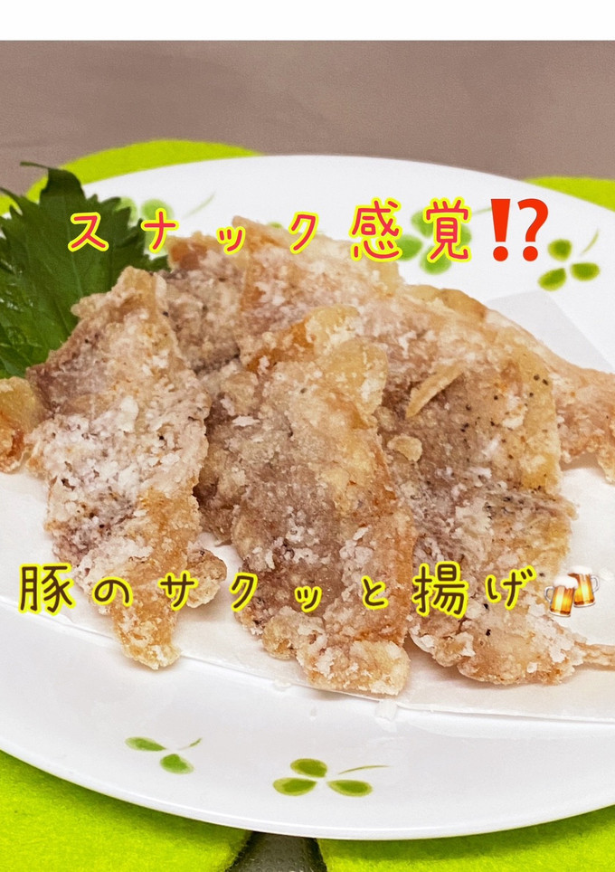 スナック感覚!?豚肉のサクッと揚げ♪-レシピのメイン写真