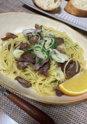 砂肝のレモンパスタ-レシピのメイン写真