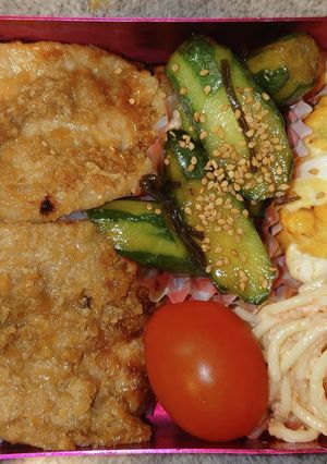生姜焼き　弁当　4/10 　中２-レシピのメイン写真