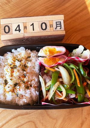 2023.4/10 高校生男子お弁当-レシピのメイン写真