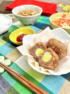 低タンパク/弁当の主役に☆スコッチエッグ-レシピのメイン写真