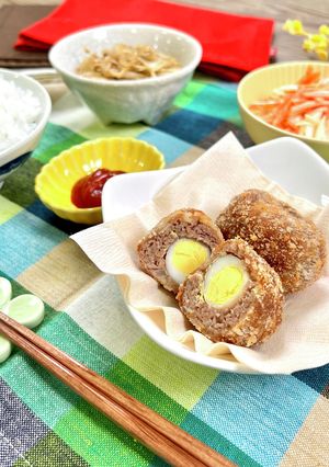 低タンパク/弁当の主役に☆スコッチエッグ-レシピのメイン写真