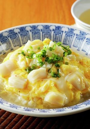 スープ餡かけの天津飯風ほたて丼-レシピのメイン写真