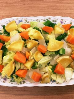 【大崎市】蒸し野菜サラダ【食育】-レシピのメイン写真