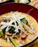 麻婆豆腐の素と家にある物で5分豆乳坦々麺