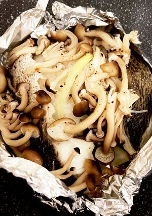 フライパン1つでスズキのホイル焼きご飯-レシピのメイン写真