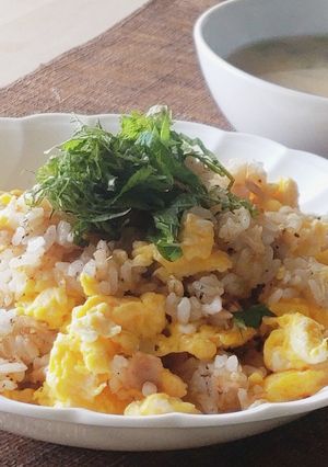 5分★ツナと卵だけ★ふんわり炒飯★昼ご飯-レシピのメイン写真