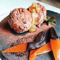 รูปของ お店の味♡簡単オランジェットチーズアイス