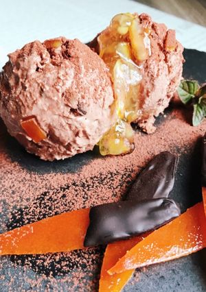 お店の味♡簡単オランジェットチーズアイス-レシピのメイン写真