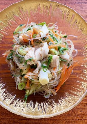 鶏ささみと搾菜の春雨サラダ-レシピのメイン写真