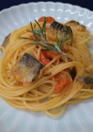 真昆布といわしのトマトパスタ-レシピのメイン写真
