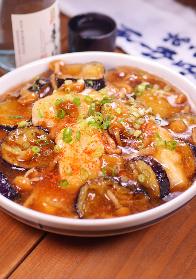 なすと豆腐の揚げ出し和風みぞれあんかけ-レシピのメイン写真
