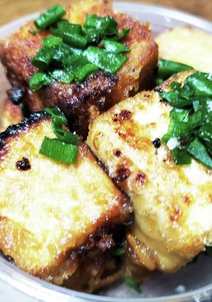 木綿豆腐焼きポン酢タレで！厨房ばあばぁ！-レシピのメイン写真