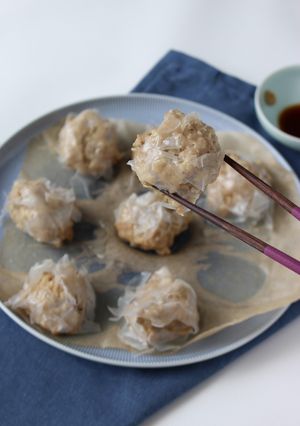 レンジで簡単＆節約【ライスペーパー焼売】-レシピのメイン写真