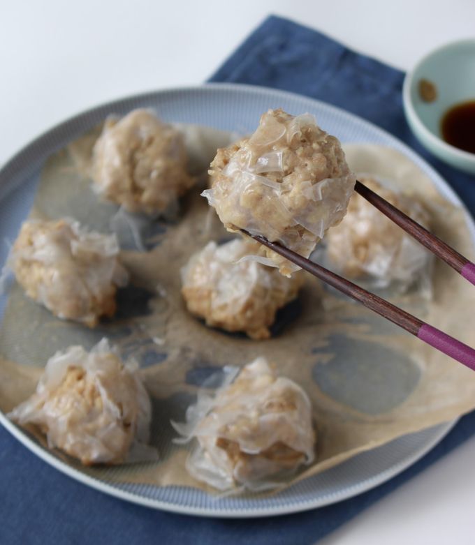 レンジで簡単＆節約【ライスペーパー焼売】-レシピのメイン写真