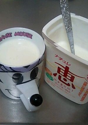 余ったヨーグルトで、簡単!飲むヨーグルト-レシピのメイン写真