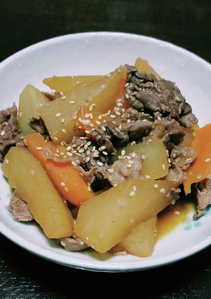 牛肉と大根の焼肉のたれ煮-レシピのメイン写真