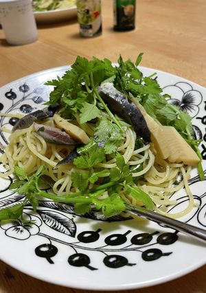 セリのパスタ-レシピのメイン写真