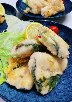 ササミの梅肉シソ、チーズシソ焼き☆-レシピのメイン写真