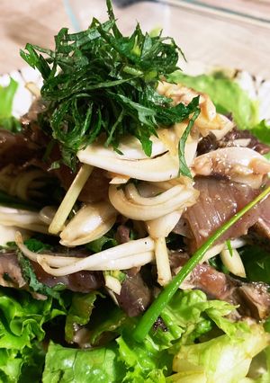 野菜たっぷり食べられる鰹のたたき　-レシピのメイン写真