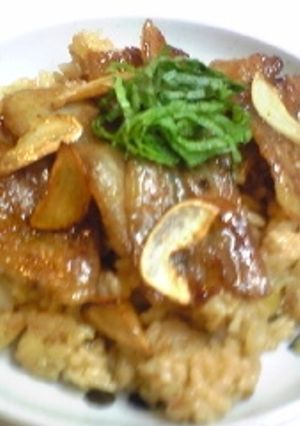 にんにく炒飯焼肉のっけ-レシピのメイン写真