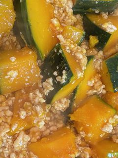 簡単!かぼちゃのそぼろ煮-レシピのメイン写真