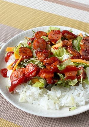 簡単ランチ♪タコライス風ウインナー丼-レシピのメイン写真