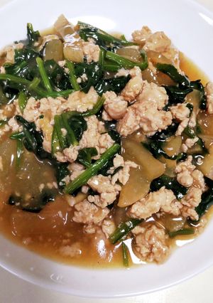 ほっこりするおかず♪そぼろ大根のとろみ煮-レシピのメイン写真