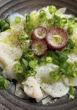 水タコのカルパッチョ~魚の駅生地~-レシピのメイン写真