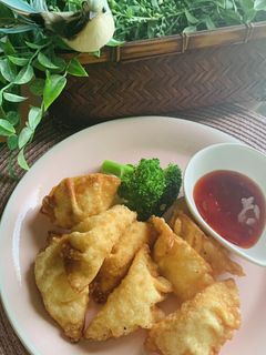 チーズとはんぺんとマヨコーンの揚げ餃子-レシピのメイン写真