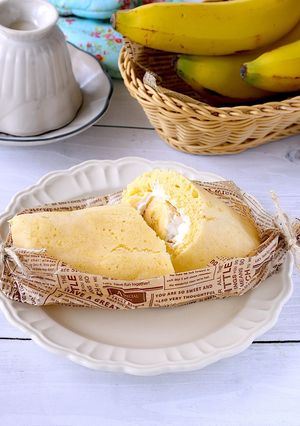 ホケミでレンジ1分半♪まるごとバナナ-レシピのメイン写真