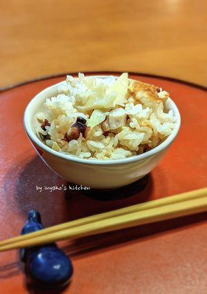 鍋で炊く*たけのことたこごはん-レシピのメイン写真