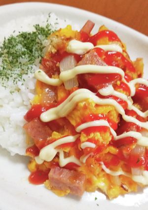 オムライスっぽい洋風玉子焼丼-レシピのメイン写真