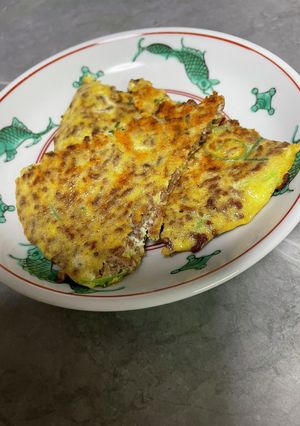 合挽ミンチと卵でか〜んたんハンバーグ風-レシピのメイン写真