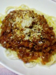 簡単ミートソースパスタ-レシピのメイン写真