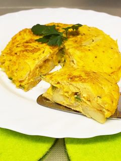 野菜だけで!スペイン風オムレツ♫-レシピのメイン写真