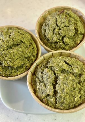 オートミールとおからの抹茶カップケーキ-レシピのメイン写真