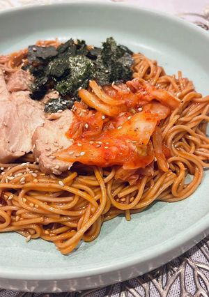 ビビン麺のタレ（今回はお蕎麦で）-レシピのメイン写真
