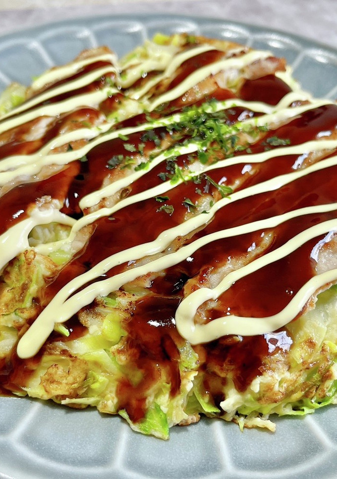 粉無し！ふわとろお好み焼き風-レシピのメイン写真