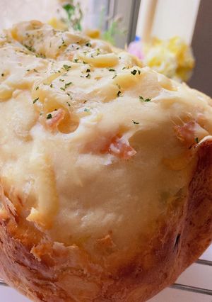HBで豆腐入りハムオニオン食パン♪-レシピのメイン写真