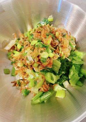 小松菜の簡単食べるラー油あえ-レシピのメイン写真