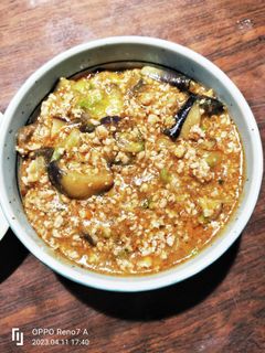 椎茸とレタスの麻婆茄子-レシピのメイン写真